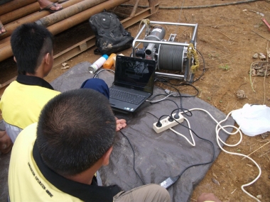 Perekaman data logging lokasi PT Astana 2